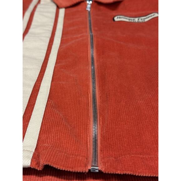 Vintage Homme + Femme Crew Large Orange Corduroy Men’s Jacket Casual Classic - Picture 6 of 14